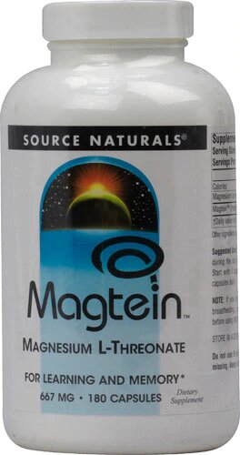 Source Naturals Magtein Magnesium L-Threonate -- 667 mg - 180 Capsules