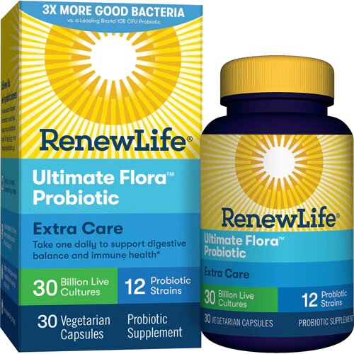 Renew Life Ultimate Flora™ Extra Care Probiotic -- 30 billion cells - 30 Vegetable Capsules